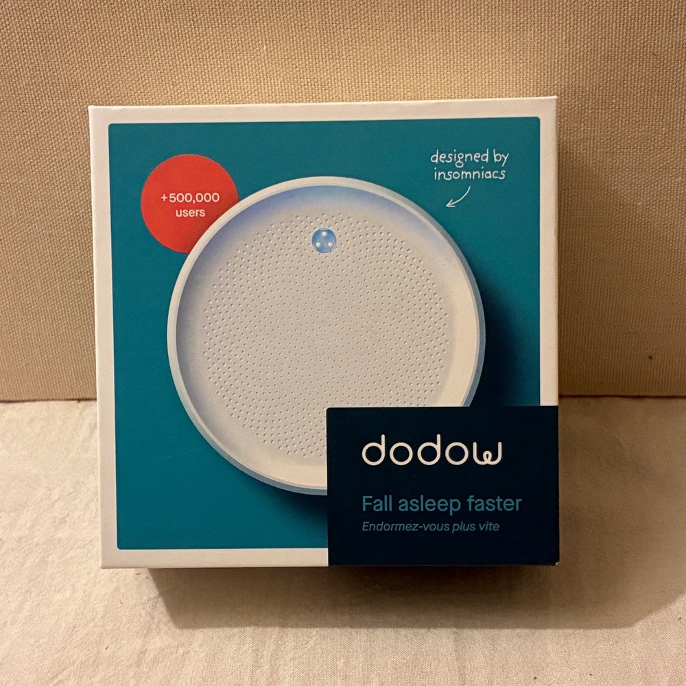 Dodow Sleep Aid Device‎ Blue Light Metronome for Insomnia White with Box Manual